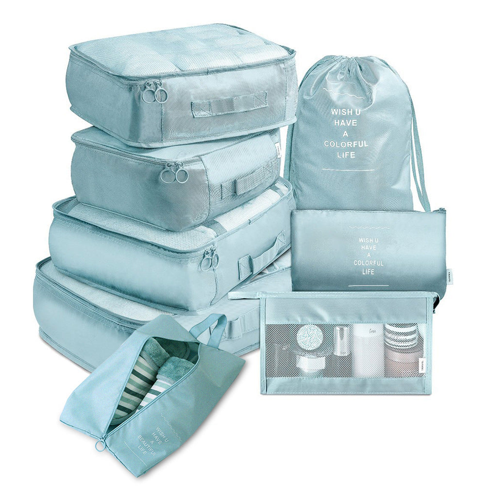 8-Piece Travel Organizer Set – Luggage Divider Packing Cubes for Clothes, Shoes & Toiletries