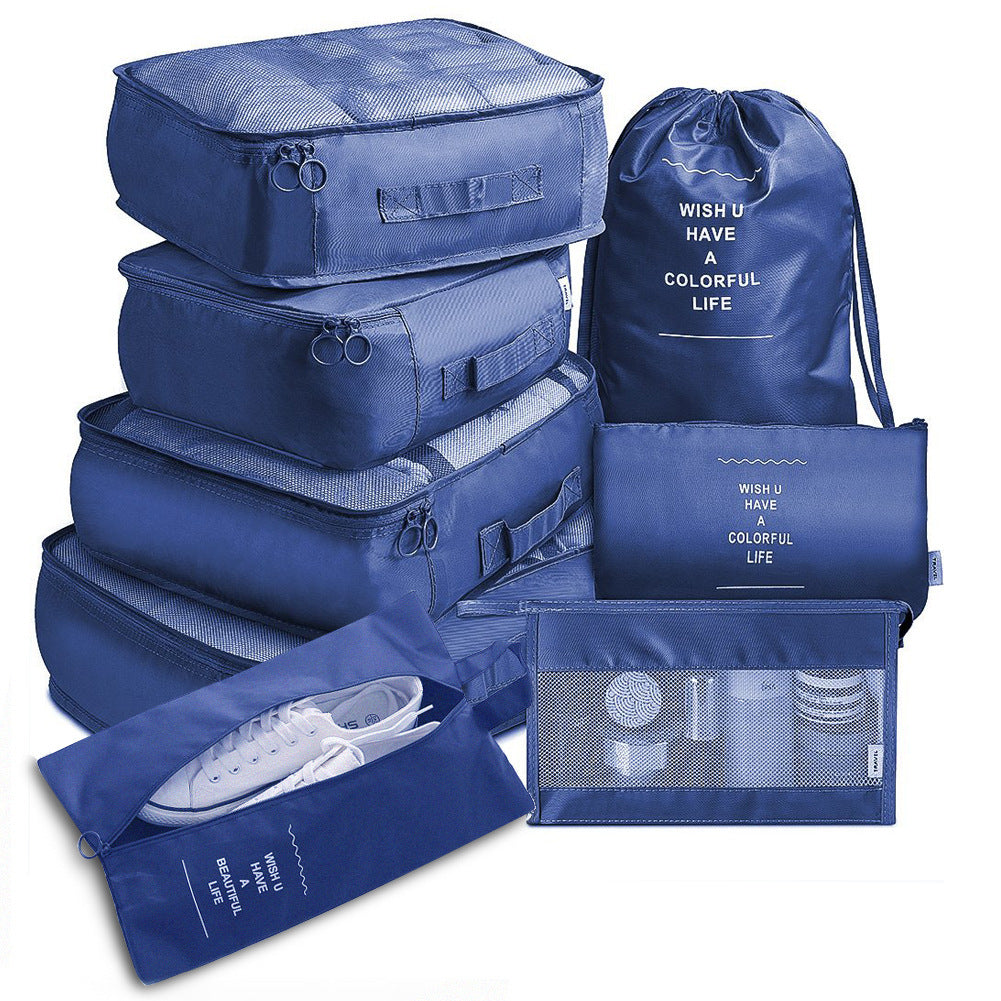 8-Piece Travel Organizer Set – Luggage Divider Packing Cubes for Clothes, Shoes & Toiletries