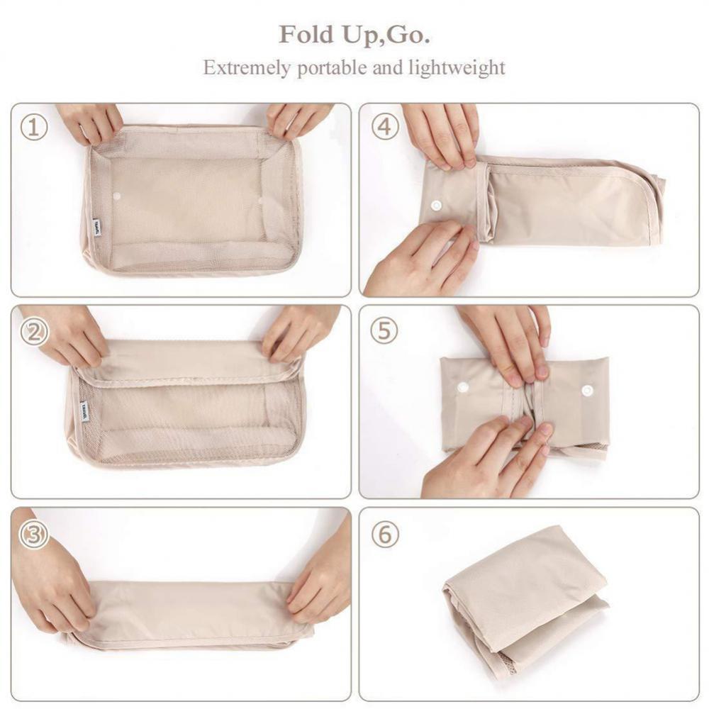 8-Piece Travel Organizer Set – Luggage Divider Packing Cubes for Clothes, Shoes & Toiletries