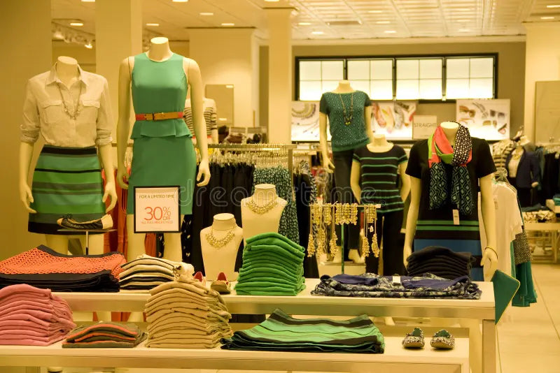 Men’s Clothing” and “Women’s Clothing