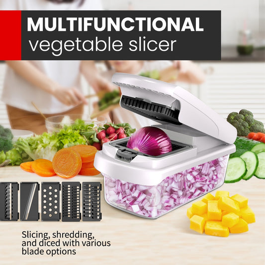 15-in-1 Multi-Function Vegetable Chopper – Slice, Dice, Grate & More!