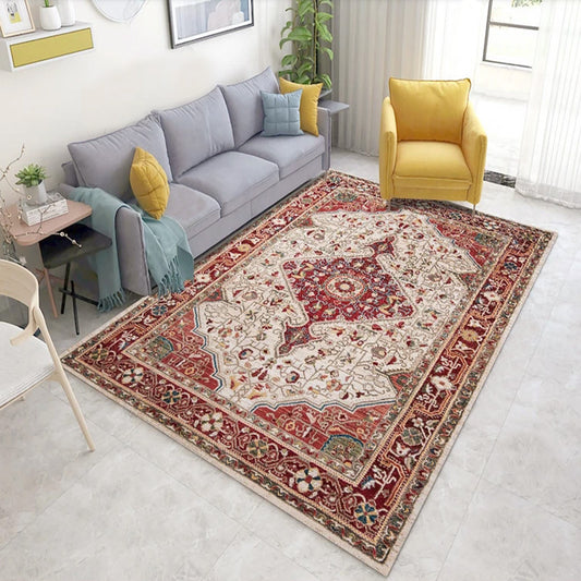 Nordic Bohemian Area Rug | Customizable Polyester Carpet for Living Room & Coffee Table – BO-04 Design