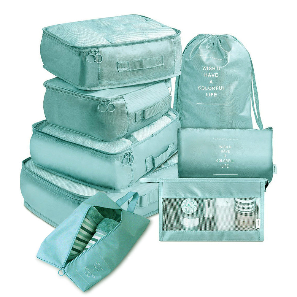8-Piece Travel Organizer Set – Luggage Divider Packing Cubes for Clothes, Shoes & Toiletries