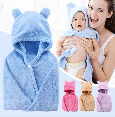 Soft Cotton Baby Care Hooded Bath Towel – Multipurpose & Skin-Friendly