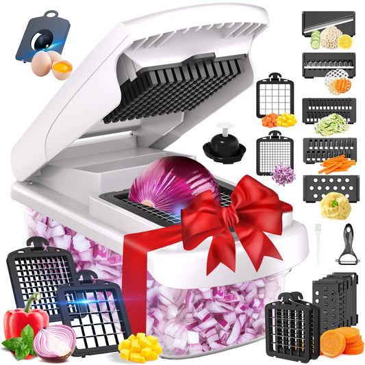 15-in-1 Multi-Function Vegetable Chopper – Slice, Dice, Grate & More!