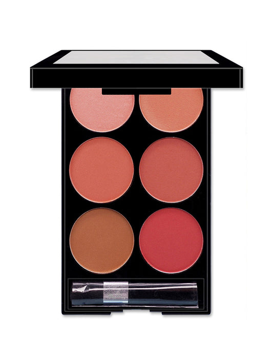 6-Color Blush & Contour Palette – Perfect for Face Sculpting